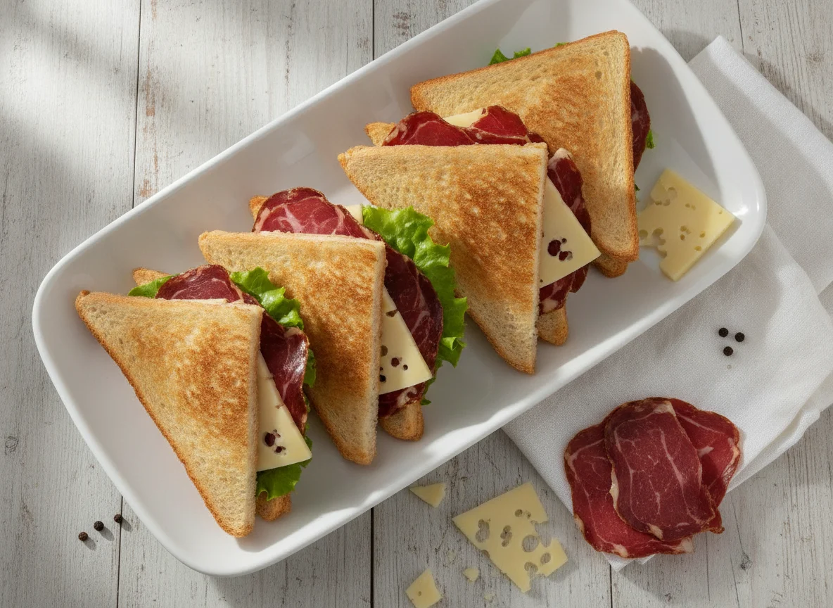 Basterma and Cheese Sandwiches photo