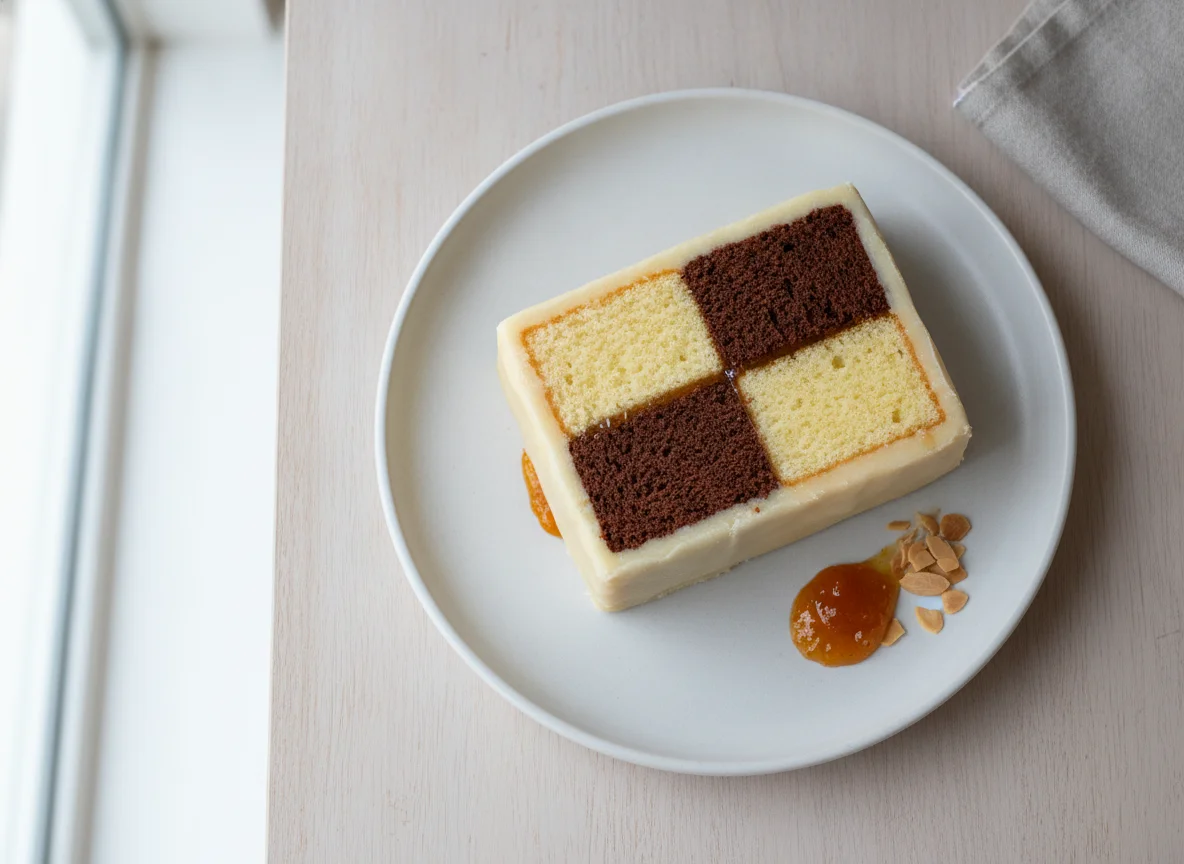 Battenberg cake photo
