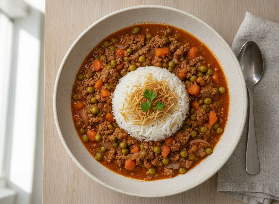Bazella w Riz (Lebanese Pea and Carrot Stew with Rice) photo