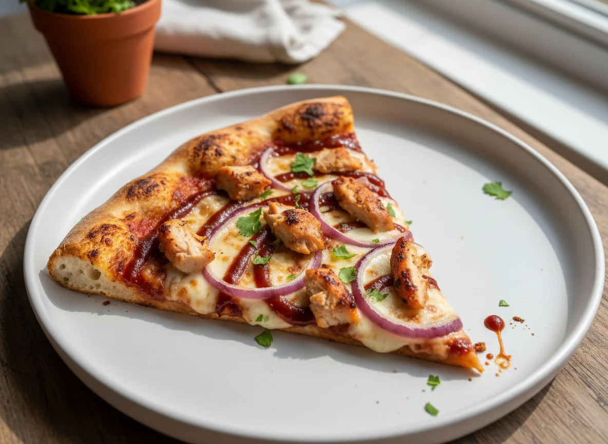 BBQ Chicken Pizza Slice photo