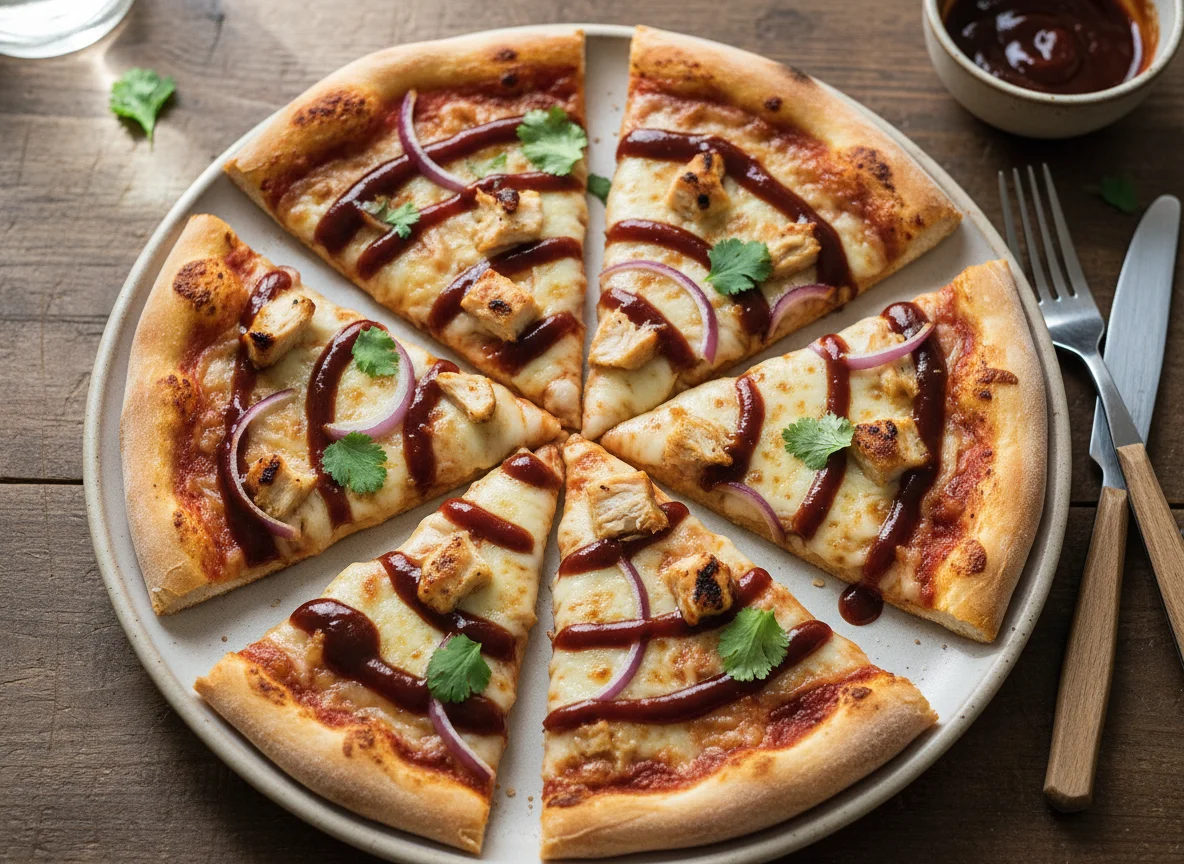 BBQ Chicken Pizza Slices photo