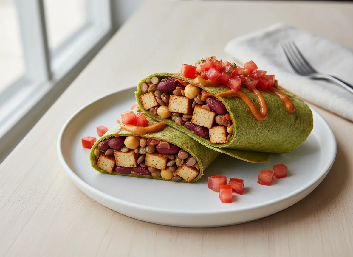 Bean and Tofu Wrap photo