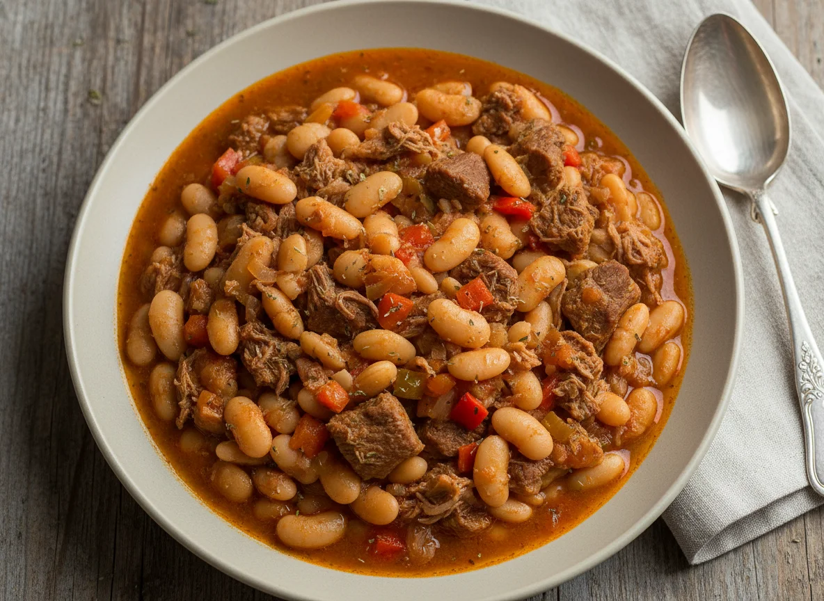 Bean Stew with Meat (Pasulj) photo