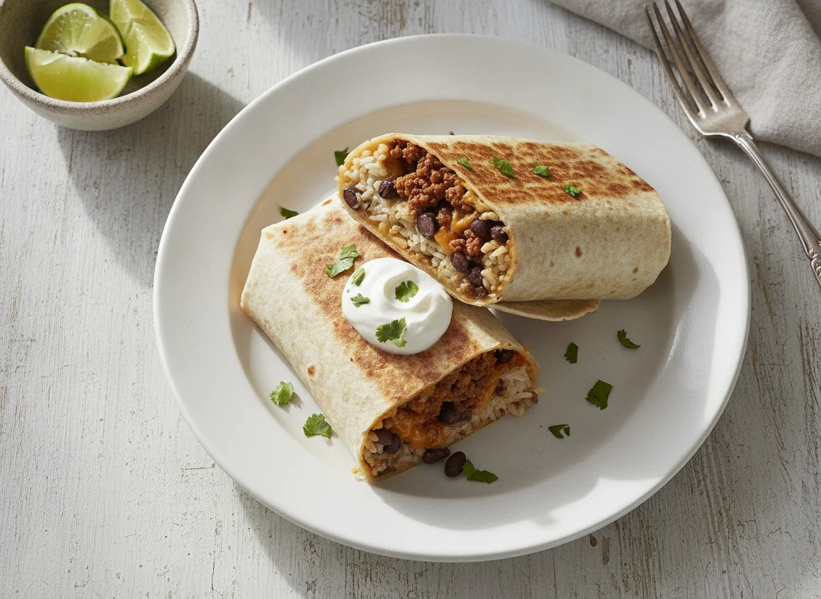 Beef and Bean Burrito photo