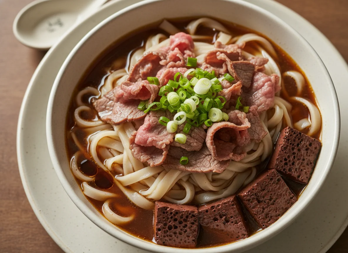 Beef and Blood Curd Ho Fun Noodles photo