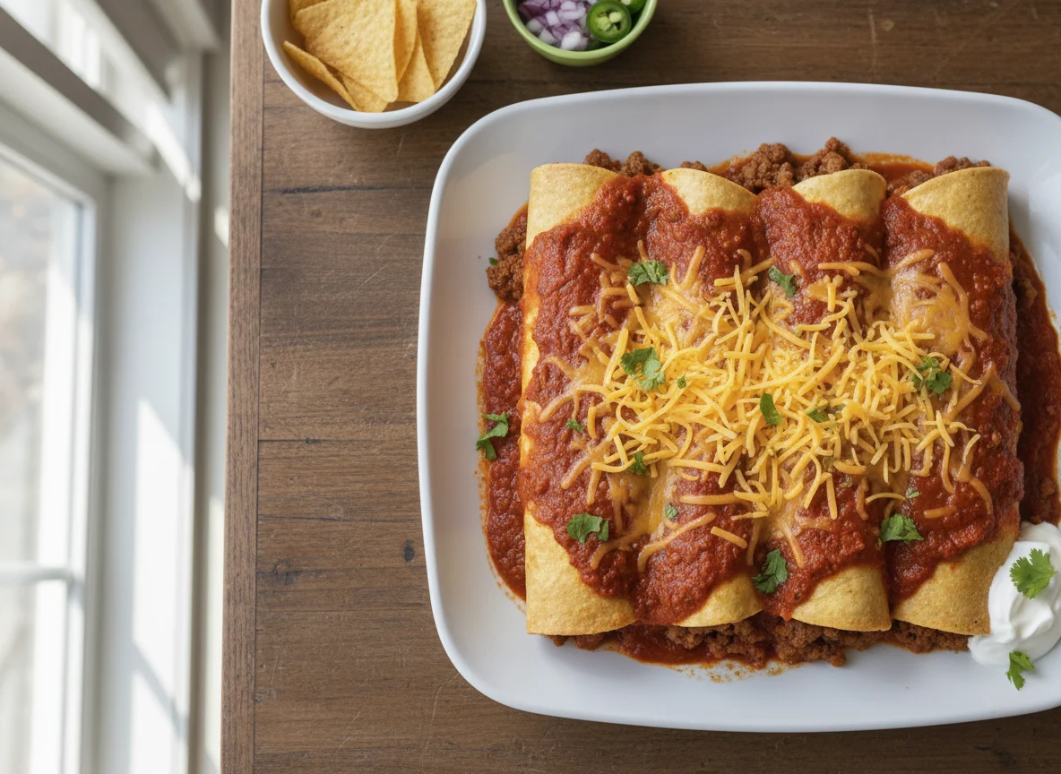 Beef and Cheese Enchiladas photo