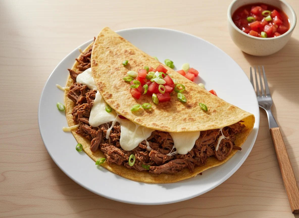 Beef and Cheese Tortilla photo