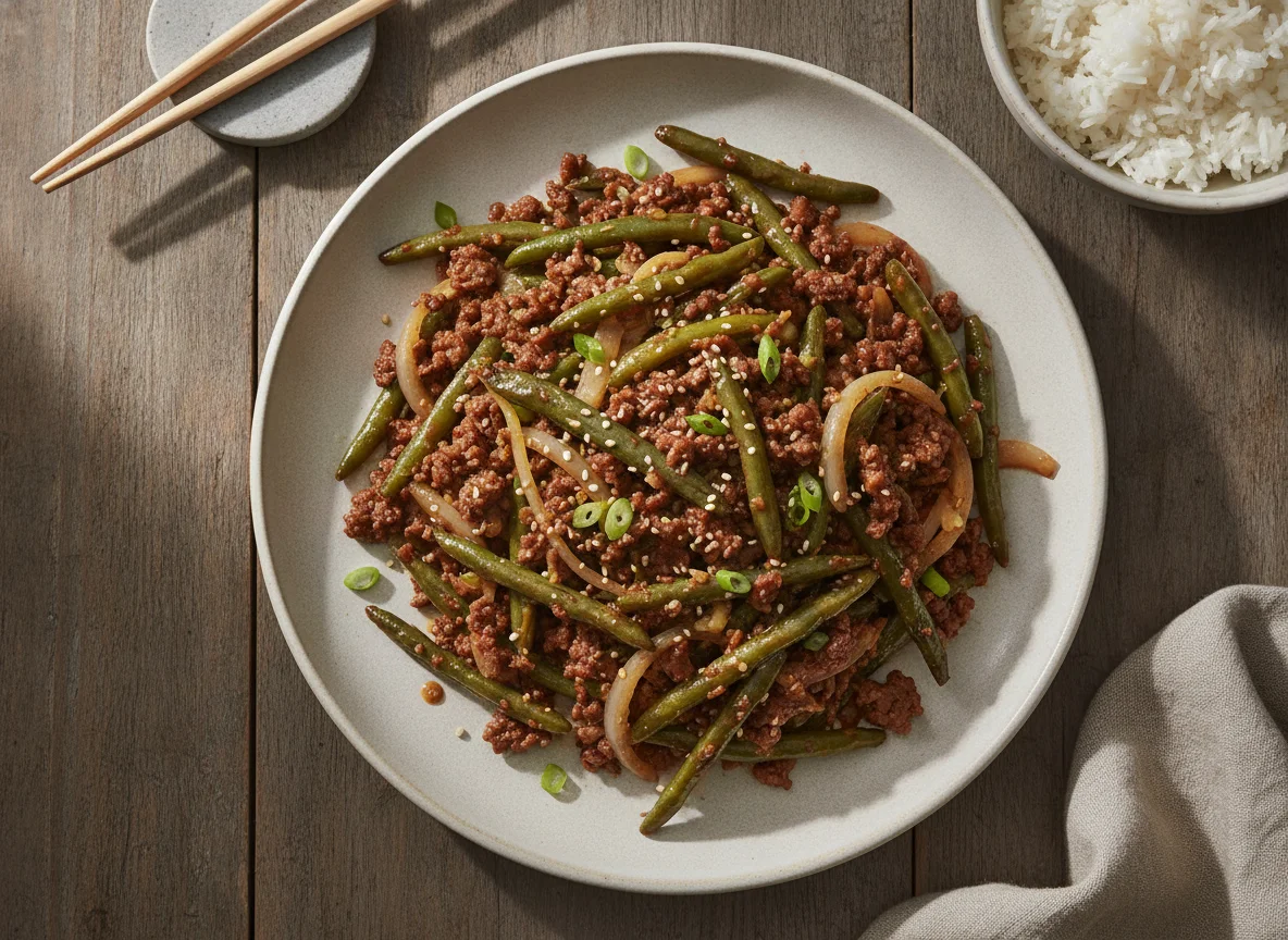 Beef and Green Bean Stir-fry photo