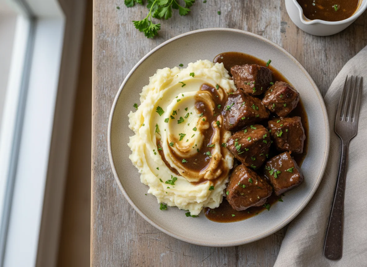 Beef and Mashed Potatoes photo
