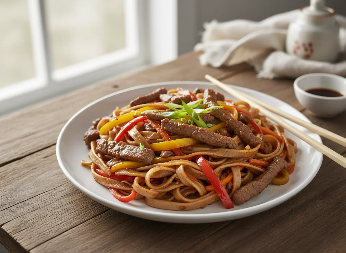 Beef and Noodle Stir-fry photo