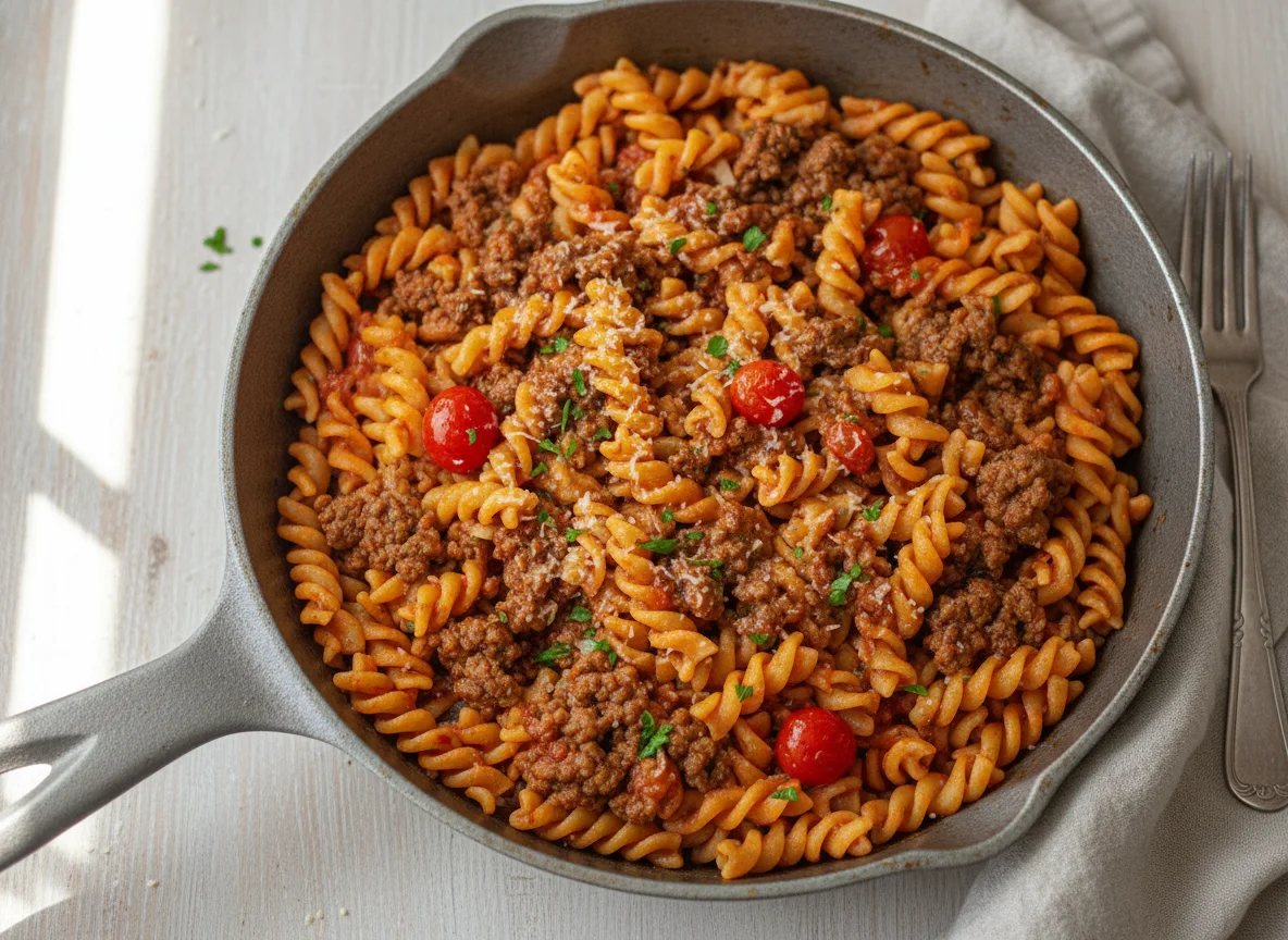 Beef and Pasta Skillet photo
