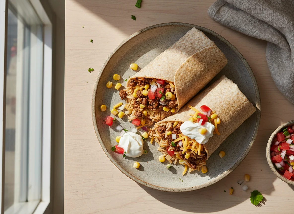 Beef and Rice Burrito photo