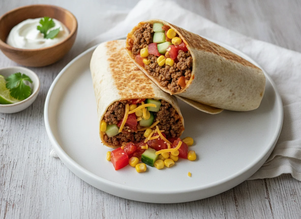 Beef and Vegetable Burrito photo