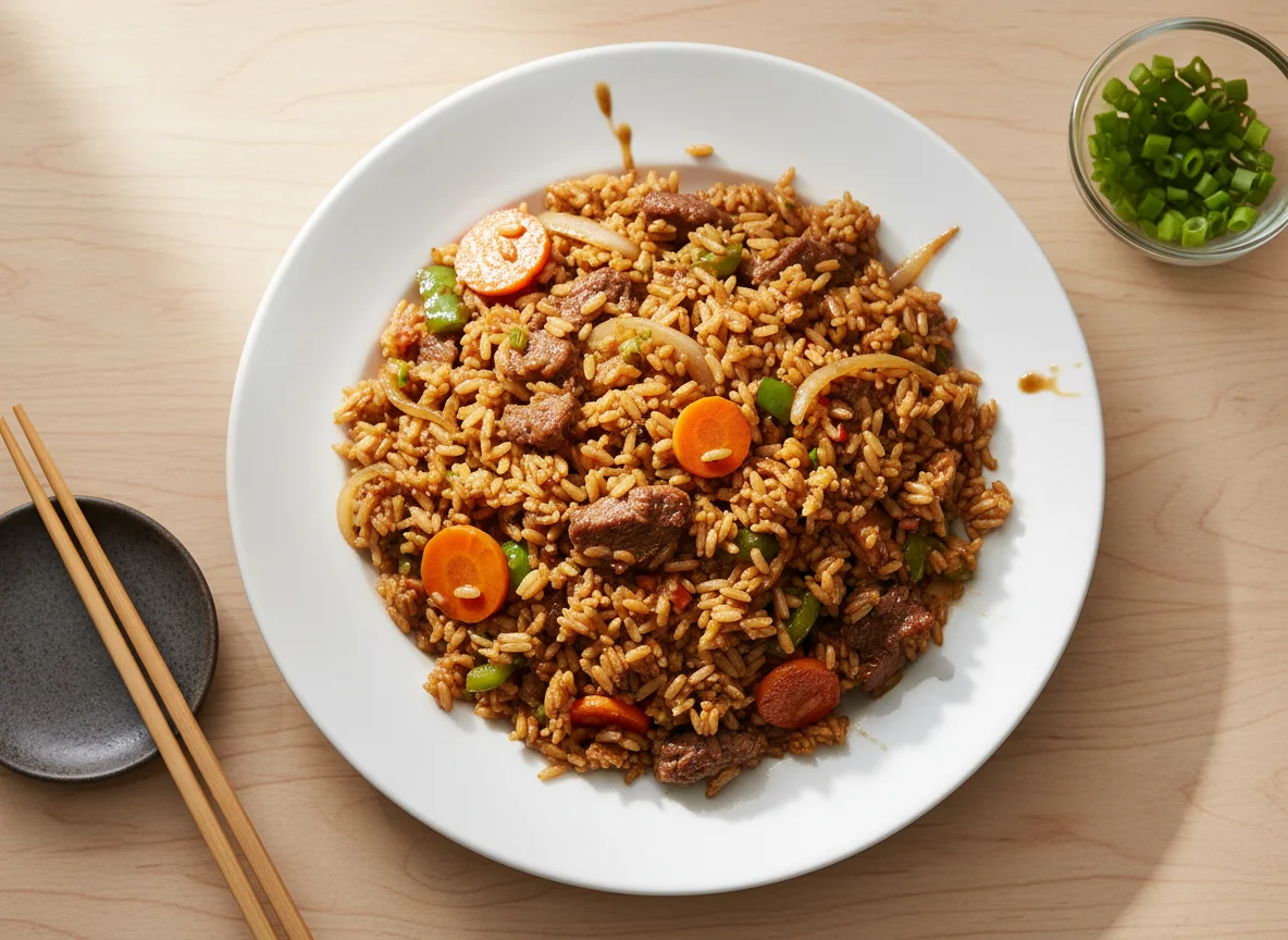 Beef and Vegetable Fried Rice photo