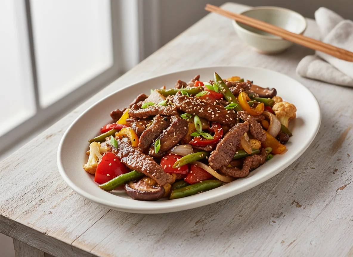 Beef and Vegetable Stir-fry photo