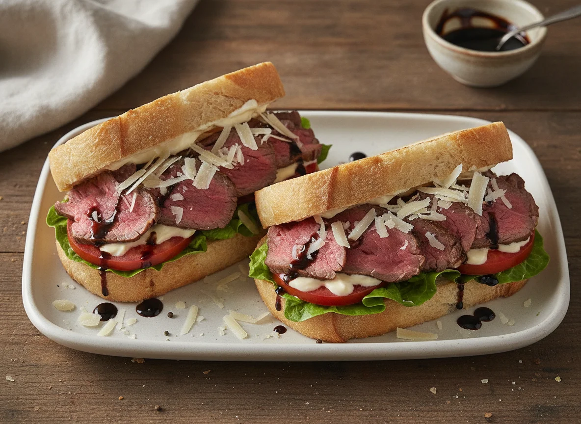 Beef Carpaccio or Steak Sandwiches photo