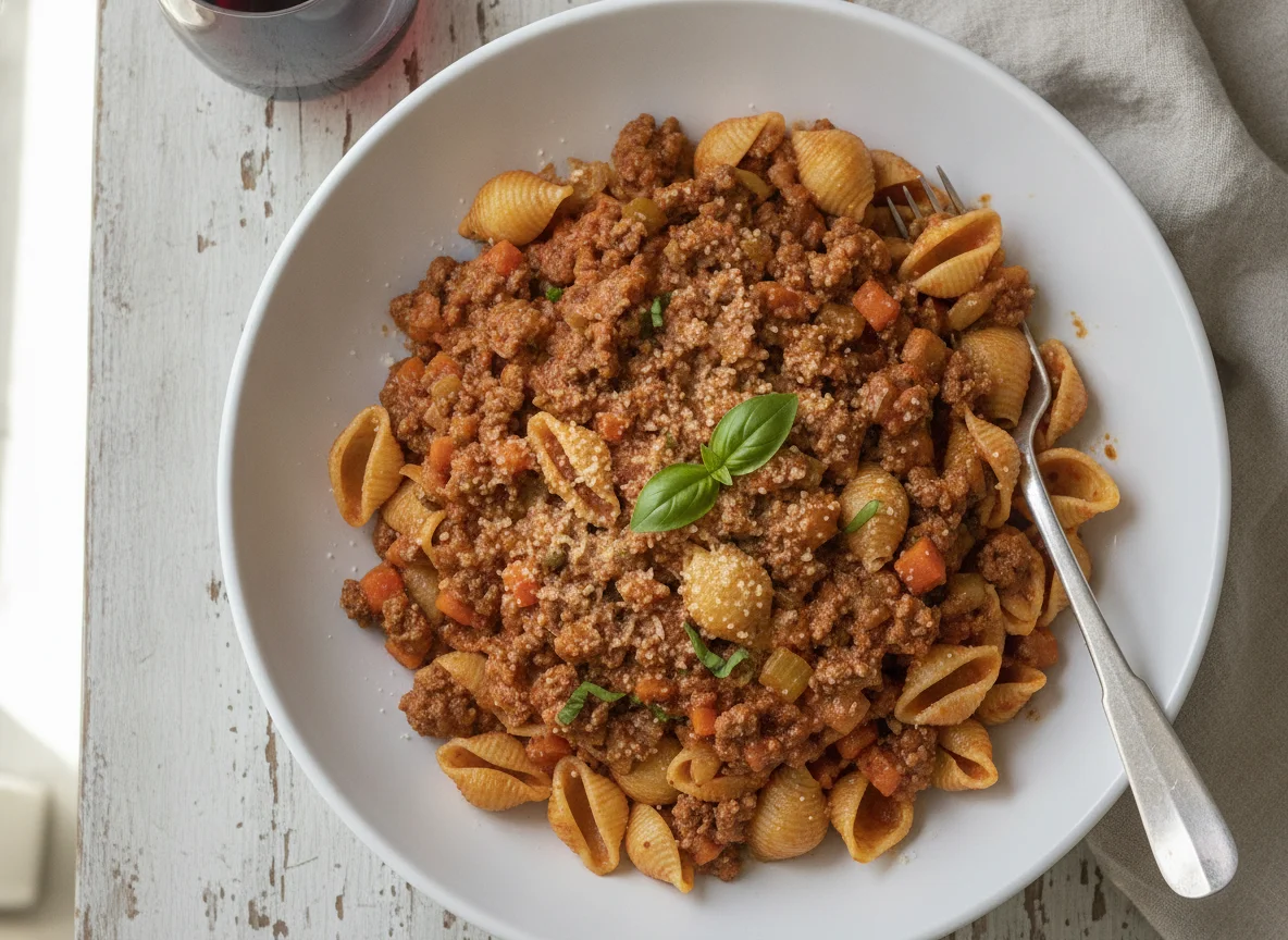 Beef Pasta Bolognese photo