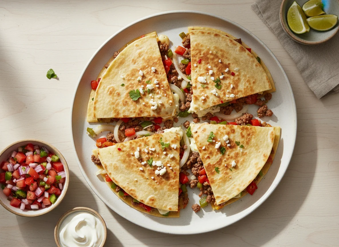 Beef Quesadilla with Light Cheese photo