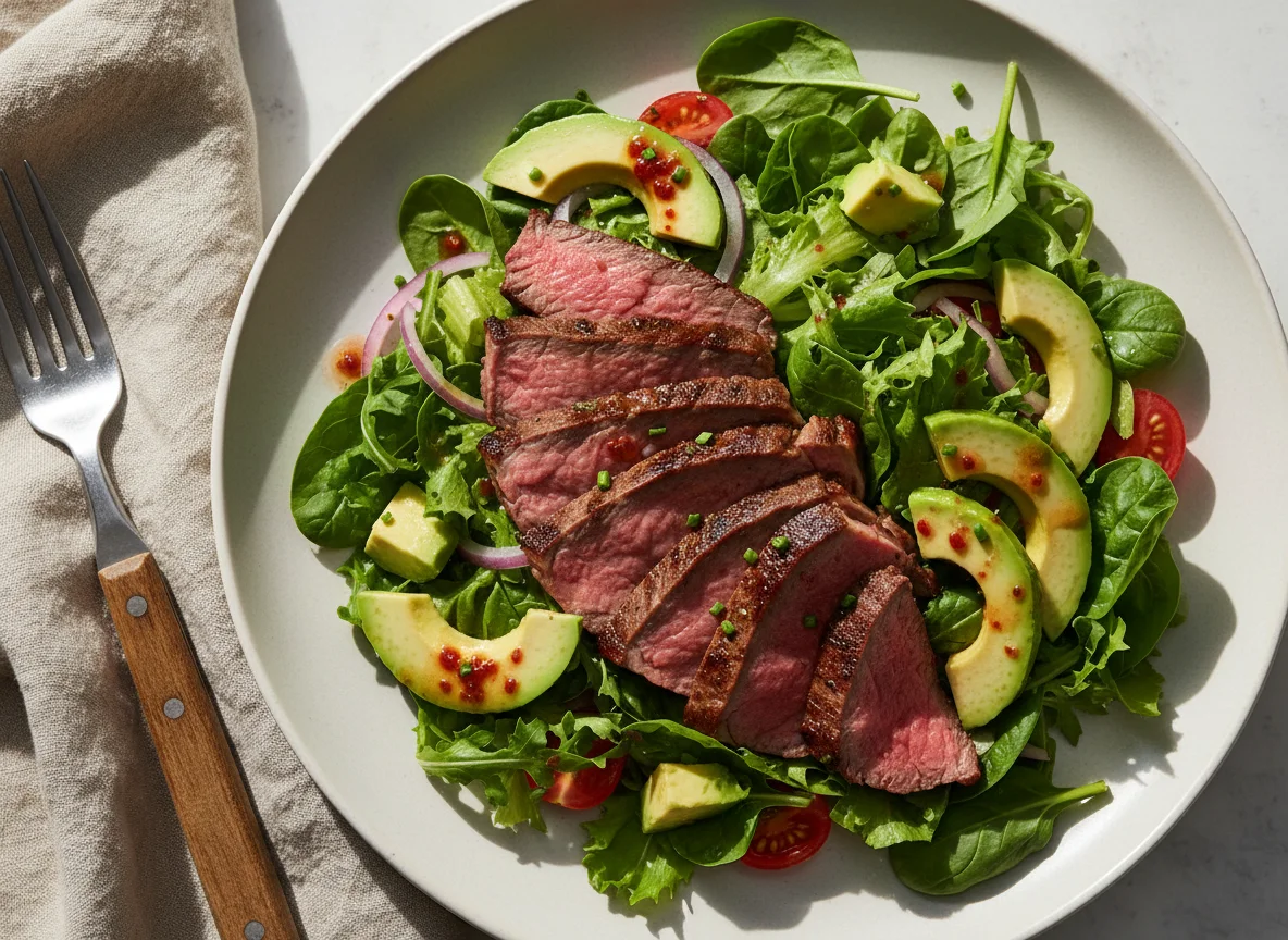 Beef Salad with Avocado photo