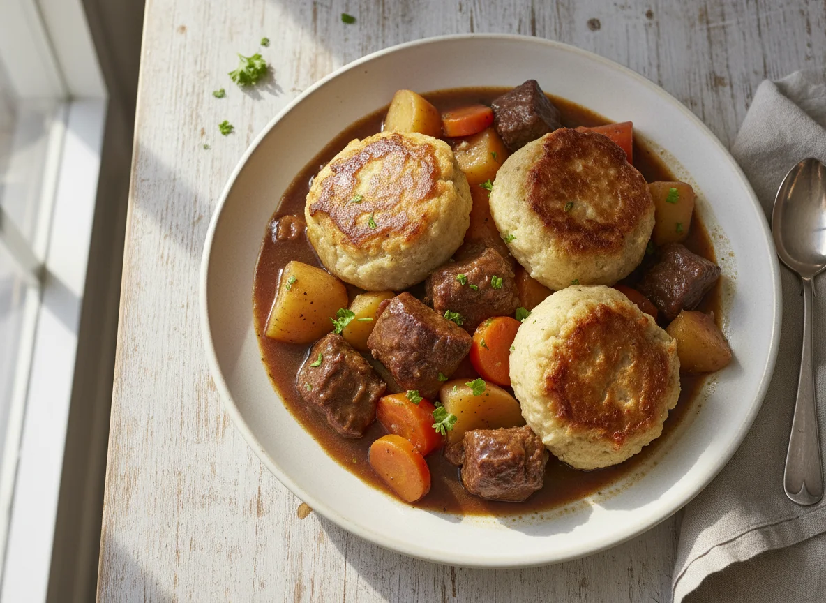 Beef Stew with Dumplings photo