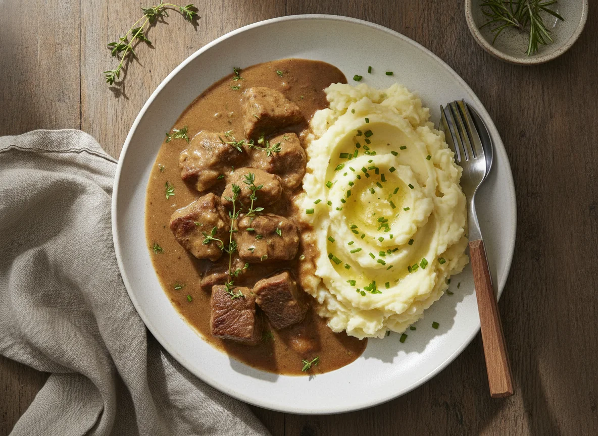 Beef Stew with Mashed Potato photo