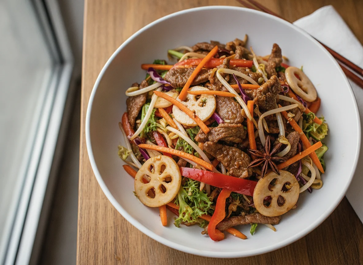 Beef Stir Fry with Mixed Vegetables photo