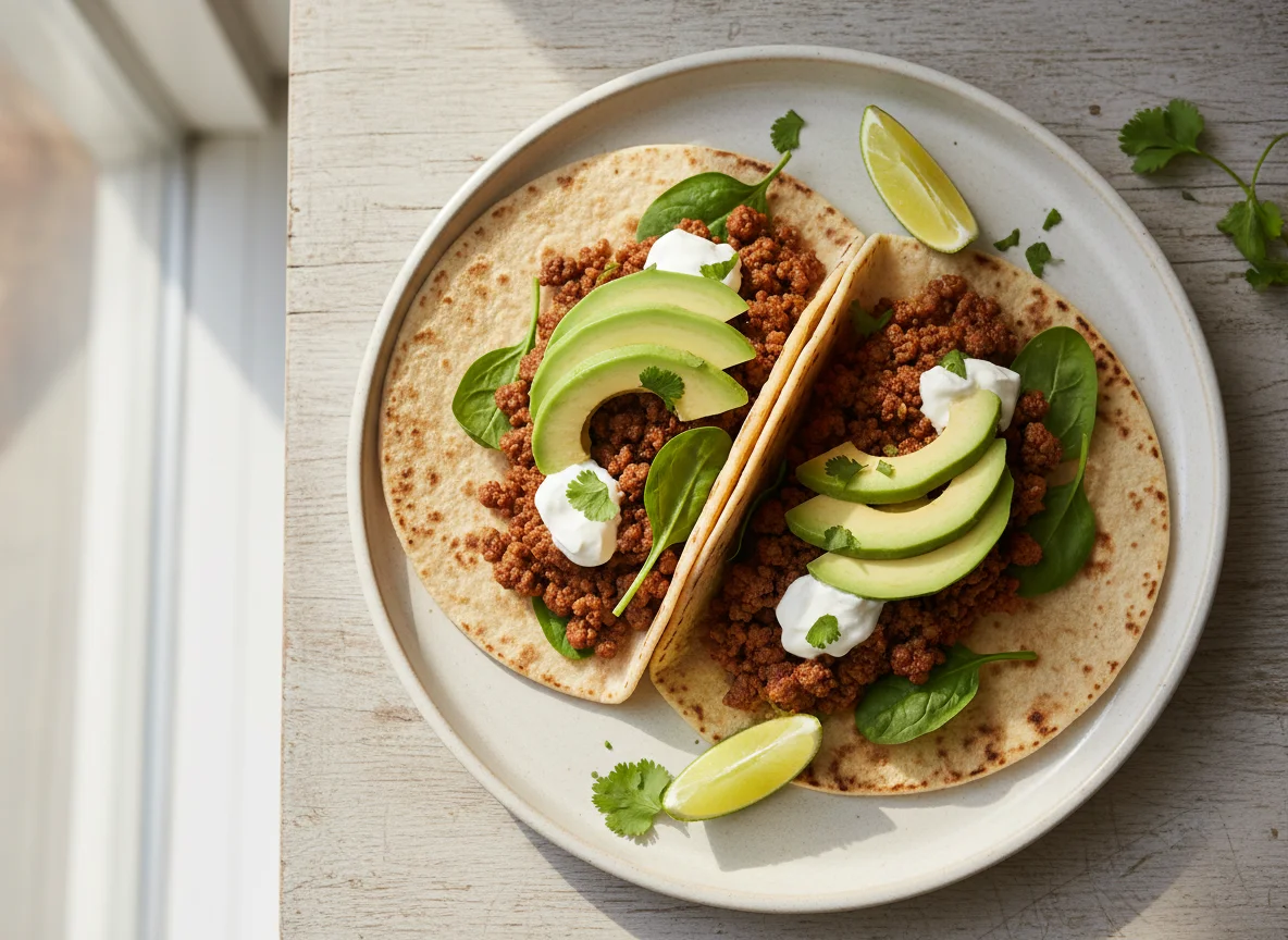 Beef Tacos with Avocado photo