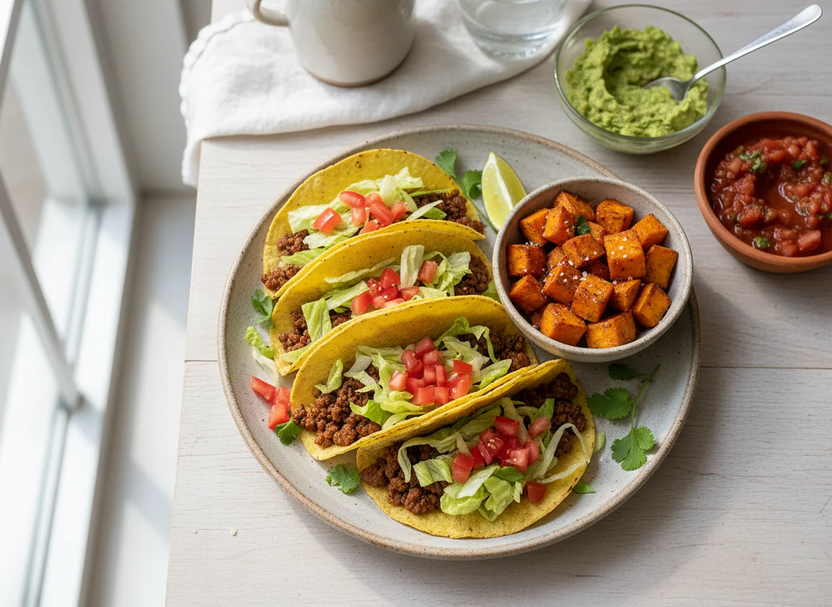 Beef Tacos with Sides photo