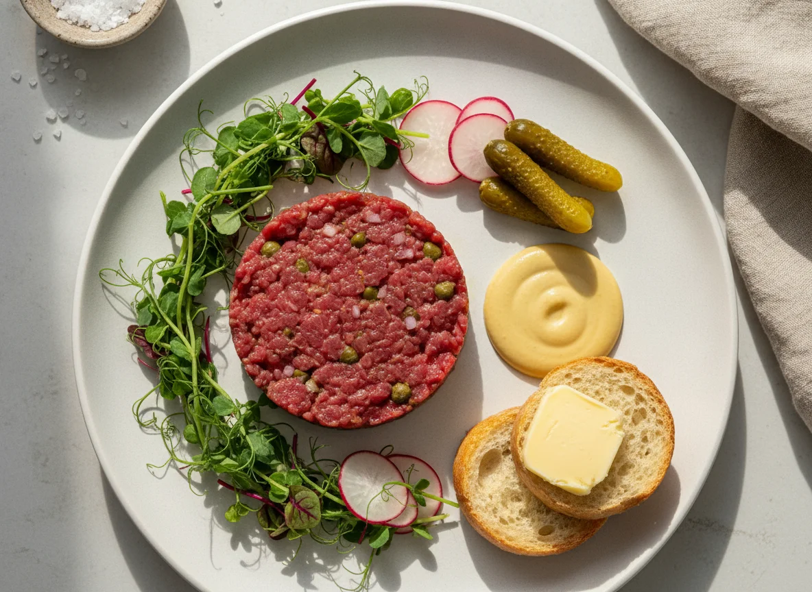 Beef Tartare with Garnish photo