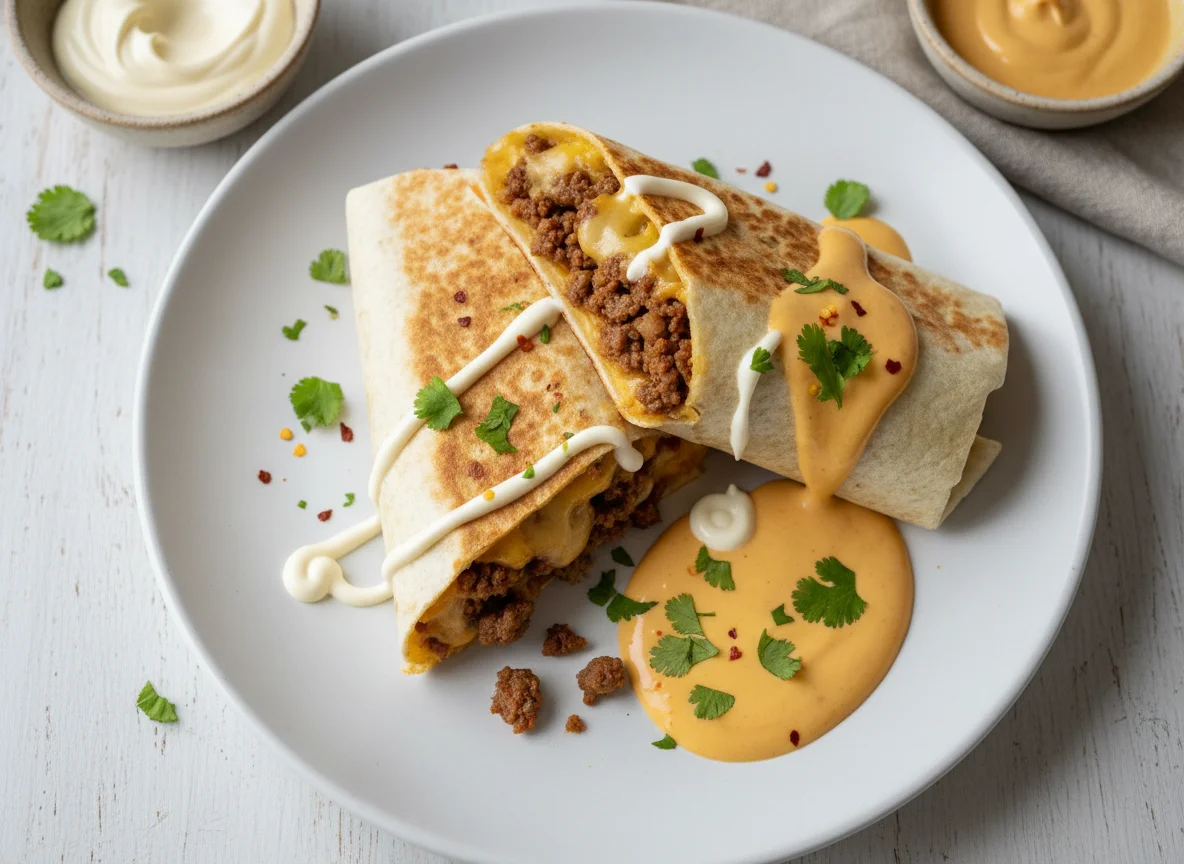 Beef Wrap with Sauces photo
