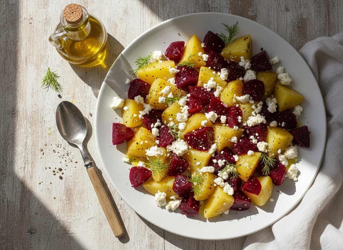 Beet and Potato Salad with Feta photo