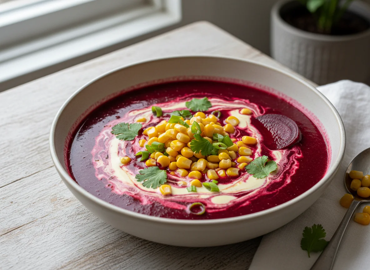 Beetroot and Corn Soup photo