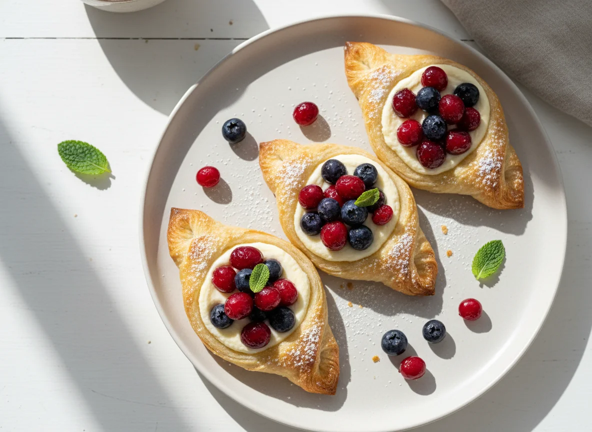 Berry and Cream Cheese Pastries photo