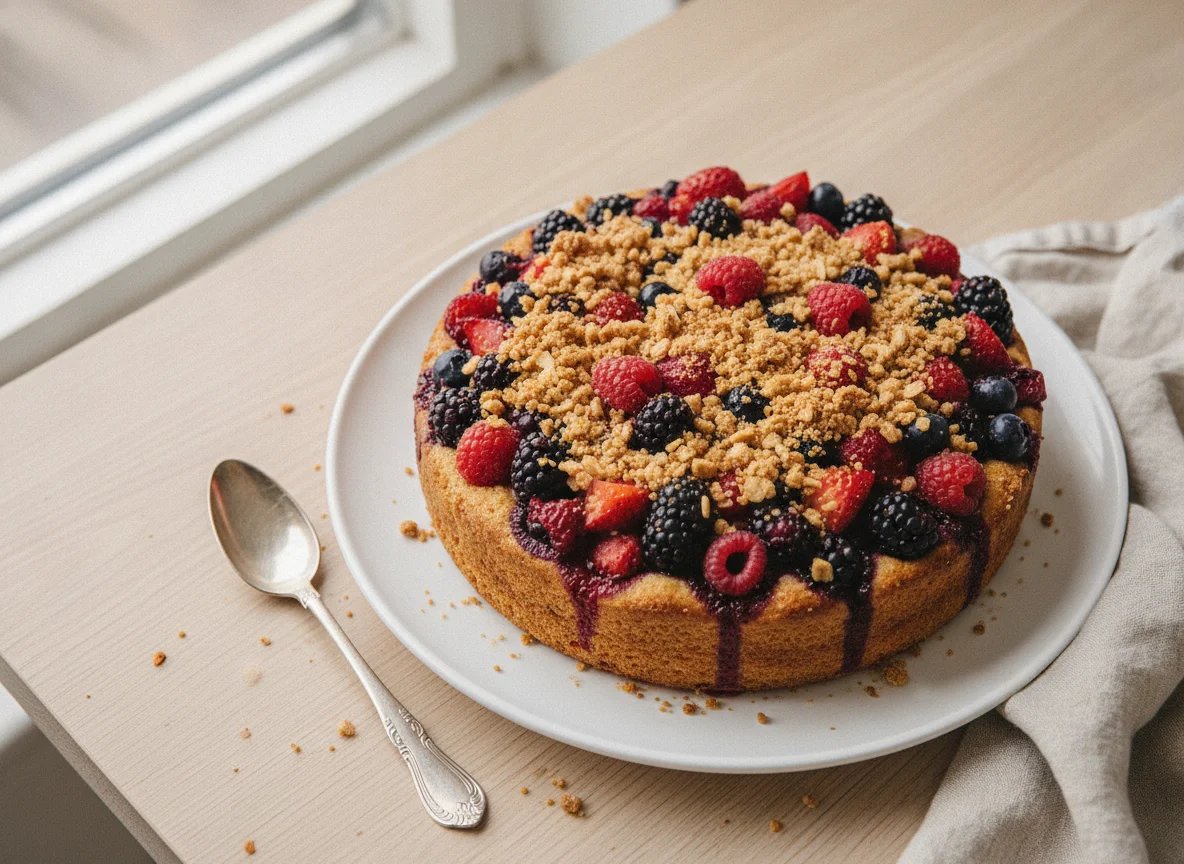 Berry Crumble Cake photo