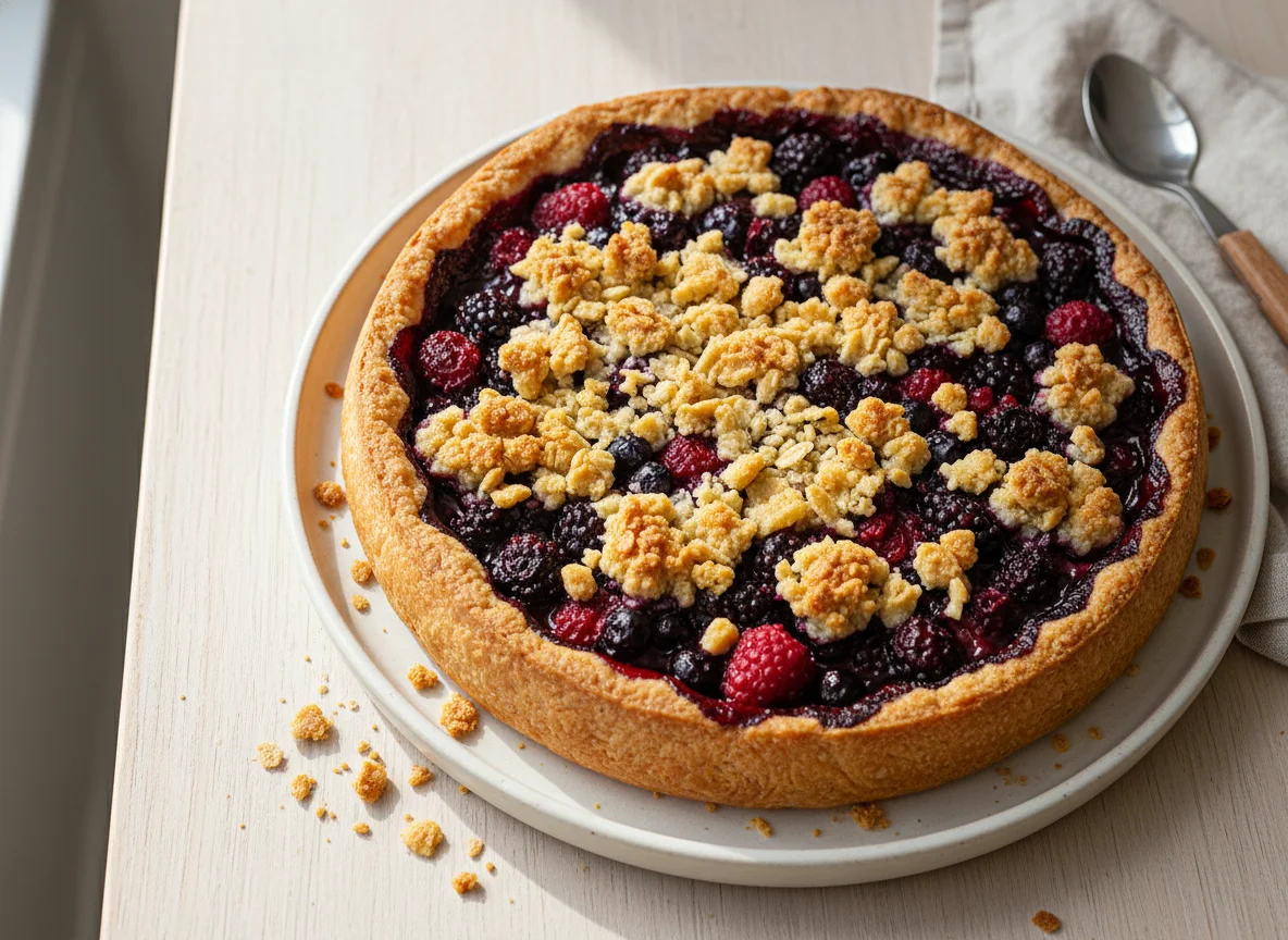 Berry Crumble Tart photo