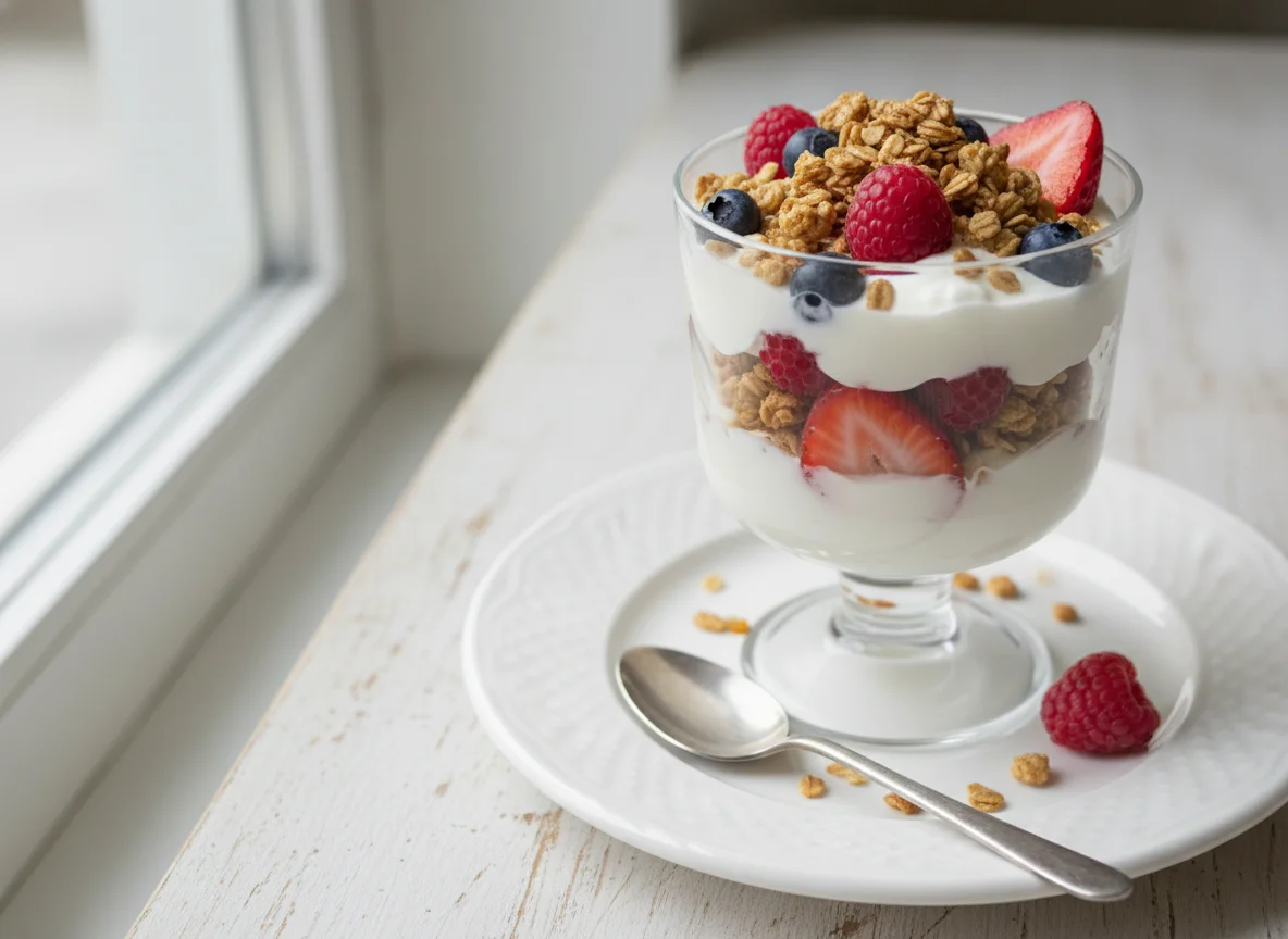 Berry Granola Parfait with Yogurt photo