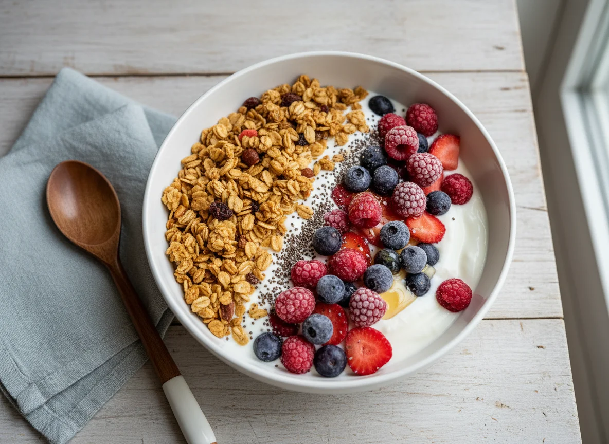 Berry Granola Yogurt Bowl photo