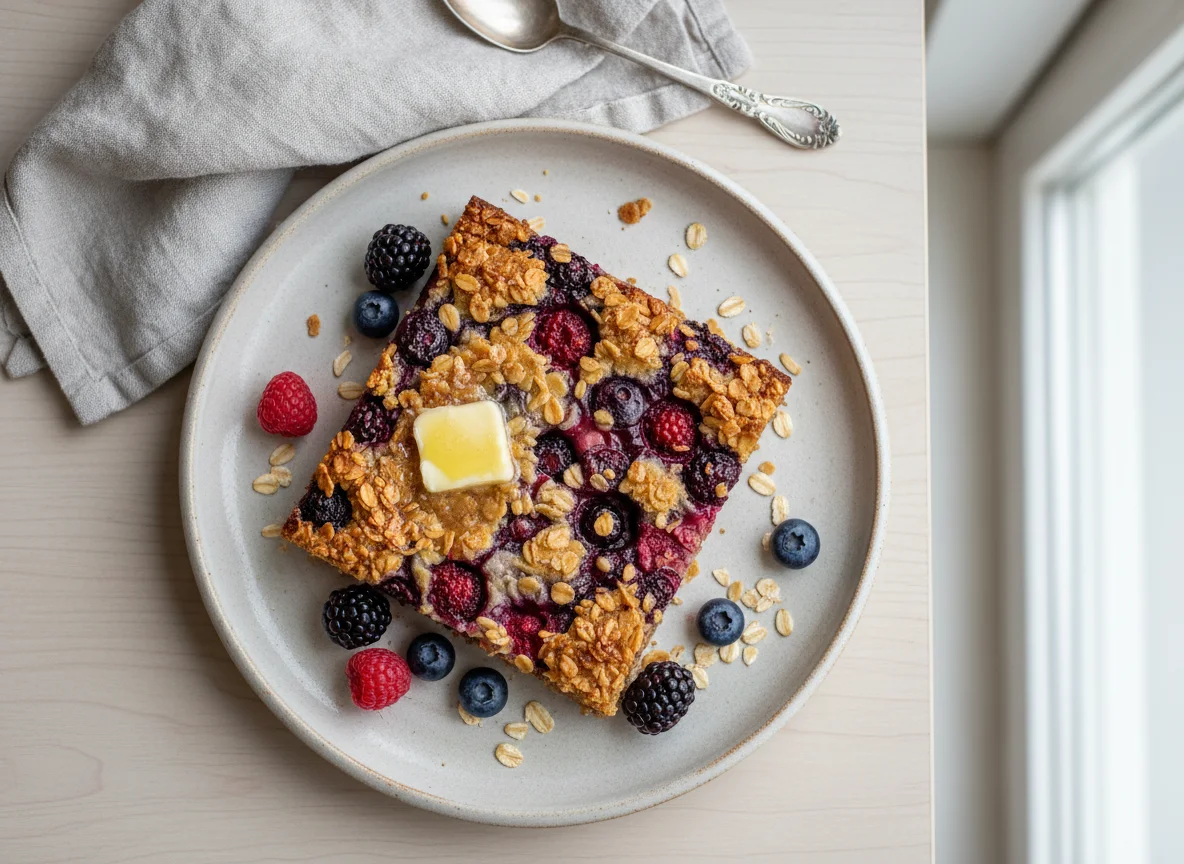 Berry Oat Flapjack photo
