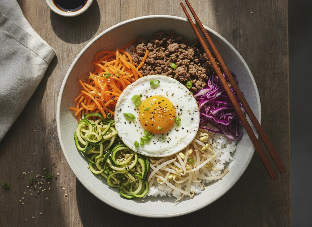 Bibimbap Style Rice Bowl photo