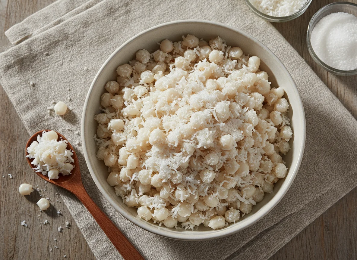Binatog (Boiled White Corn with Coconut) photo