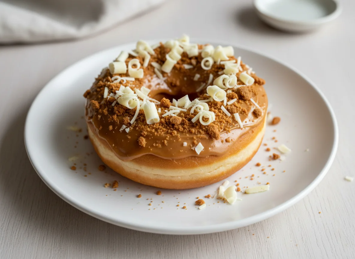 Biscoff and White Chocolate Donut photo