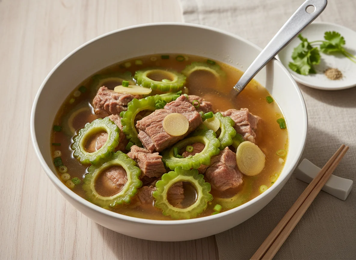 Bitter Melon Soup with Pork photo