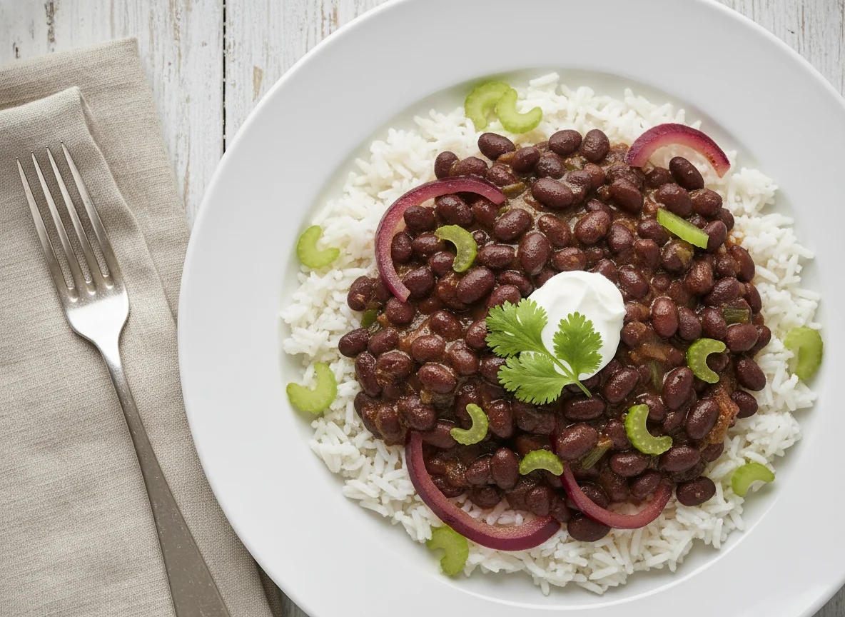 Black Beans and Rice with Vegetables photo
