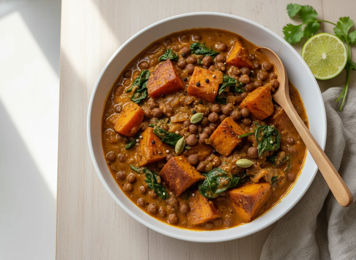 Black Chickpea and Sweet Potato Curry photo
