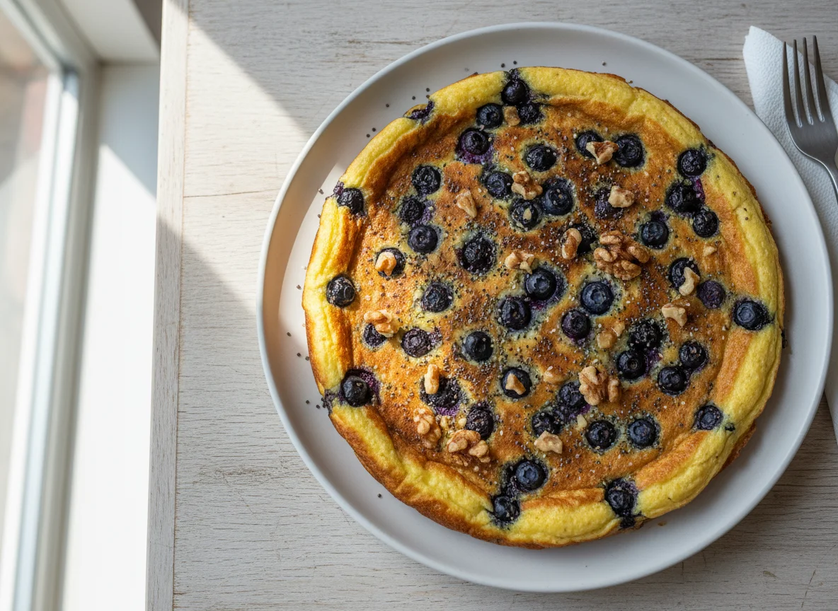 Blueberry and Nut Pancake/Omelette photo