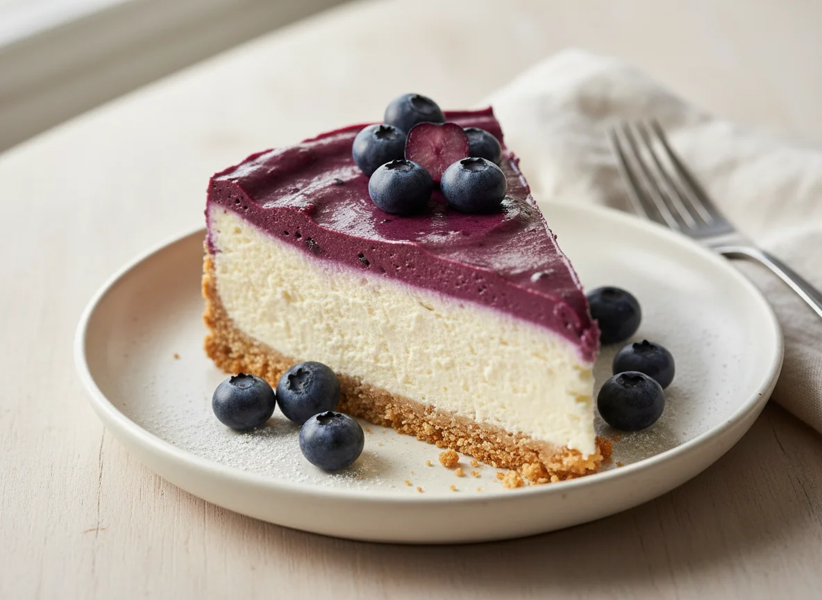 Blueberry Cheesecake Slice photo