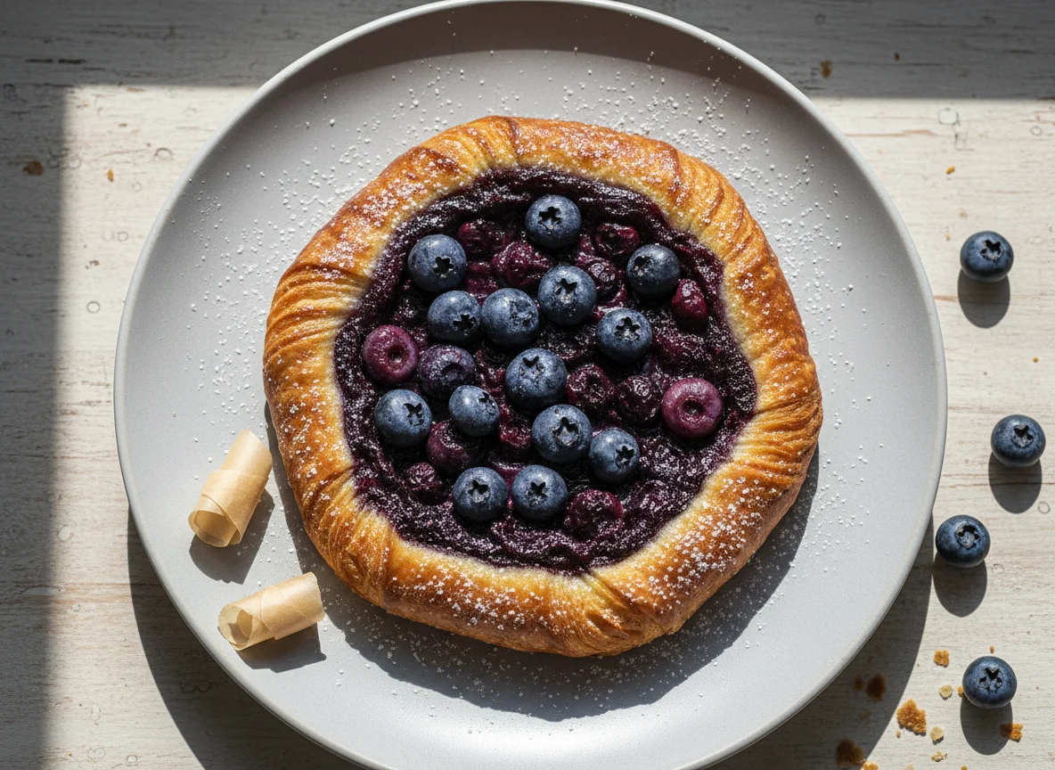 Blueberry Danish Pastry photo