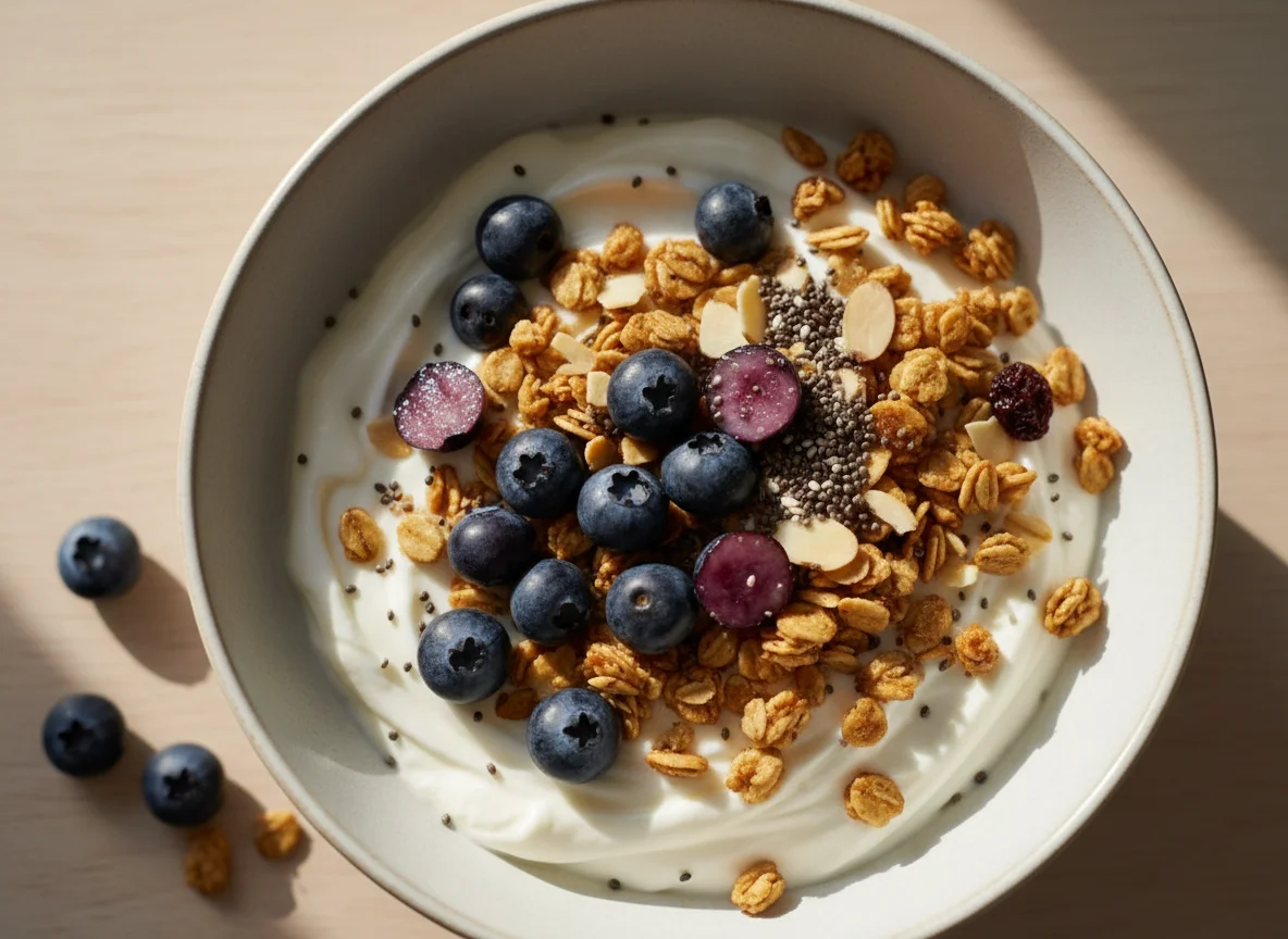 Blueberry Granola Yogurt Bowl photo