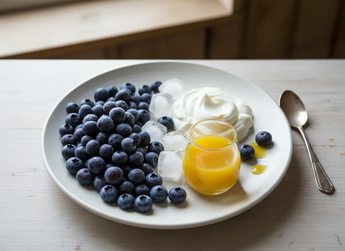 Blueberry Smoothie Ingredients photo