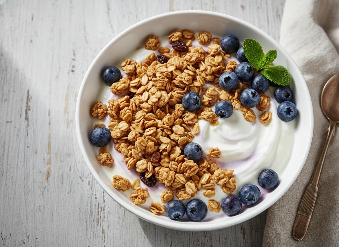 Blueberry Yogurt Granola Bowl photo